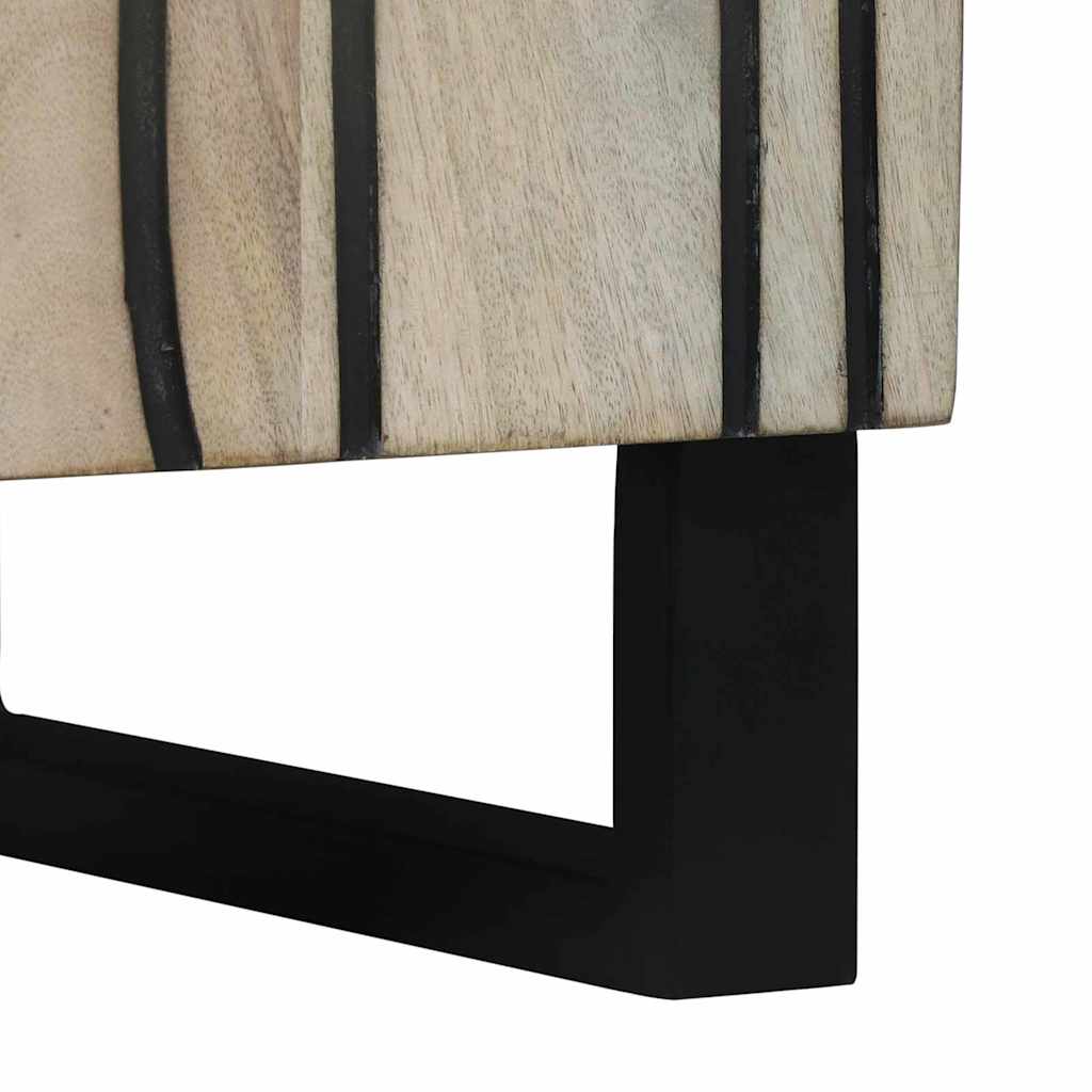 vidaXL Ντουλάπι Μπάνιου με ράφι με αποθήκευση με πόρτα Καφέ, Μαύρο 38 x 33.5 x 58 εκ.