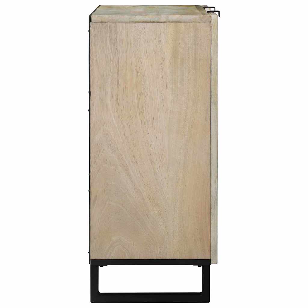 vidaXL Πλαϊνό Γραφείο Λευκό 90 x 33 x 75 εκ Μασίφ ξύλο μάνγκο