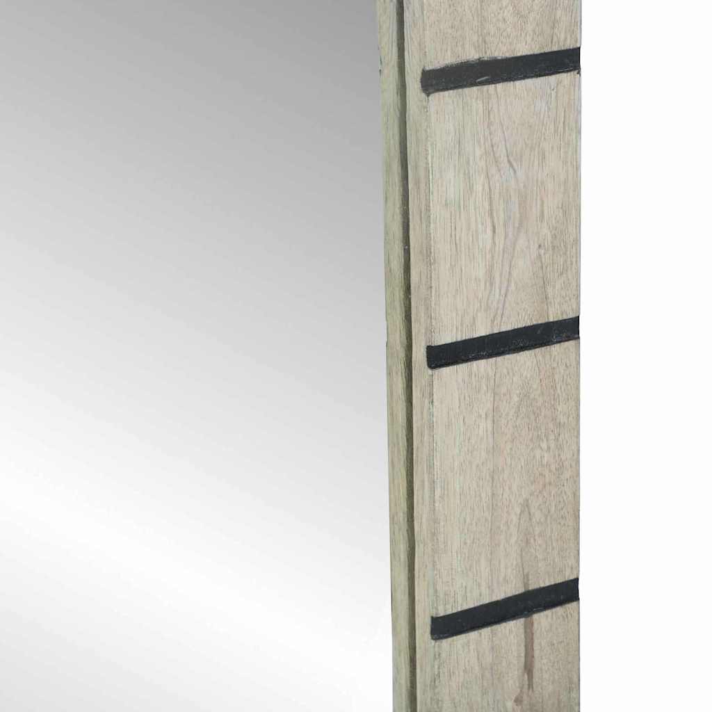 vidaXL Καθρέφτης Μπάνιου με καθρέφτη Καφέ, ασημένιο 50 x 2.5 x 70 εκ