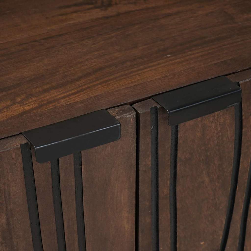 vidaXL Πλευρικό Ντουλάπι 60 x 33.5 x 75 εκ. από Στερεό Ξύλο Μάνγκο