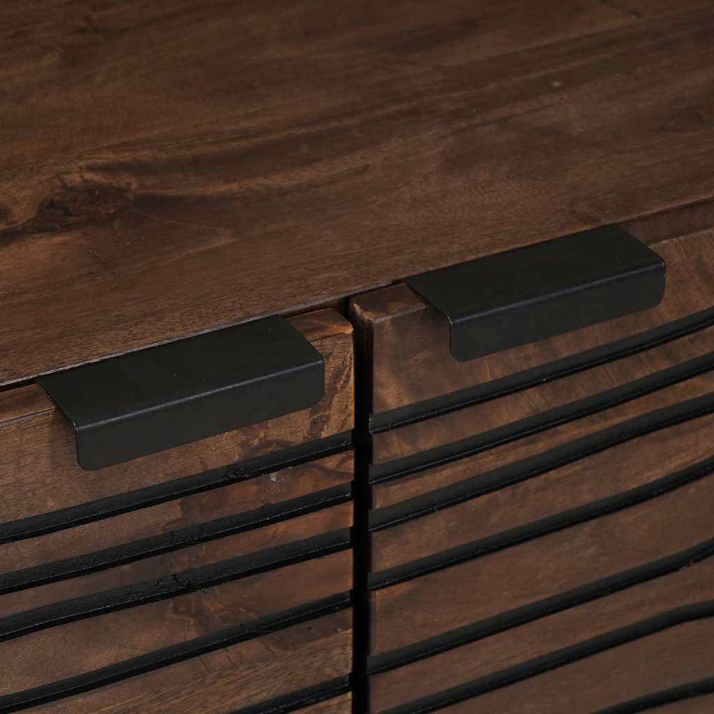 vidaXL Τραπέζι σαλονιού - 80 x 50 x 40 εκ, φτιαγμένο από γερό ξύλο και μηχανικά ξύλα.