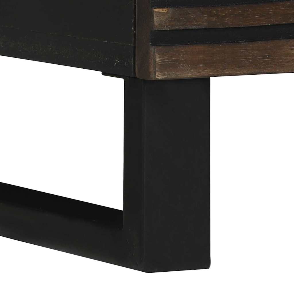 vidaXL Κομοδίνο 2 pcs Καρυδιά 40 x 33 x 46 εκ. Μασίφ ξύλο μάνγκο