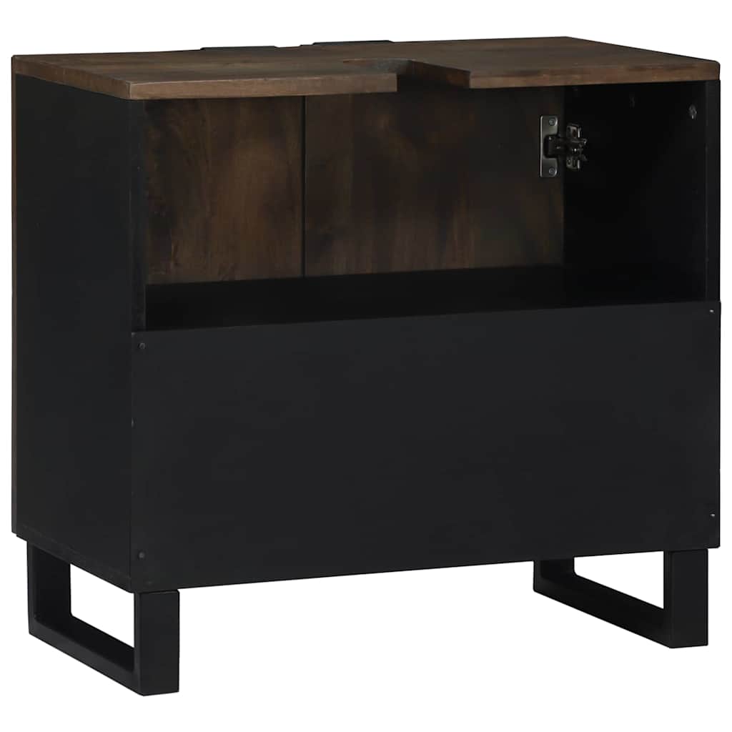 vidaXL Ντουλάπι Νεροχύτη Μπάνιου 62 x 33 x 58 εκ. – Στιβαρή κατασκευή από ξύλο μάνγκο.