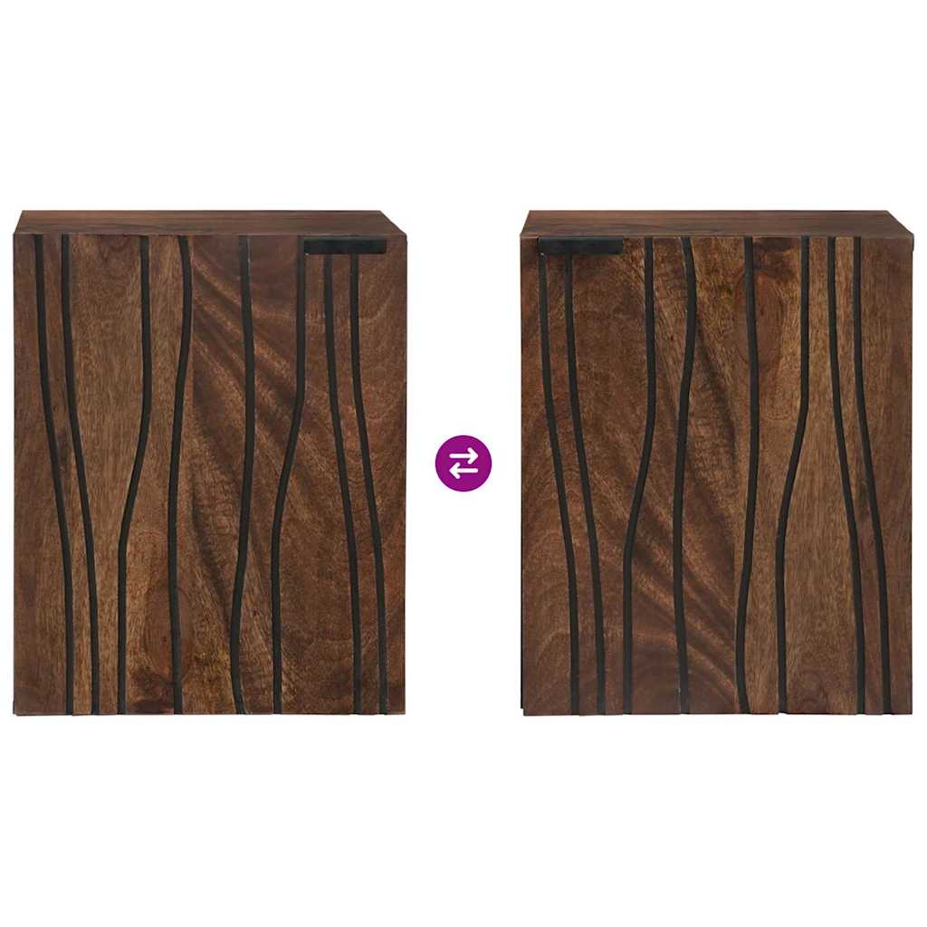 vidaXL Ντουλάπα Νιπτήρα Mπάνιου με ράφι Καρυδιά 38 x 33,5 x 48 εκ.