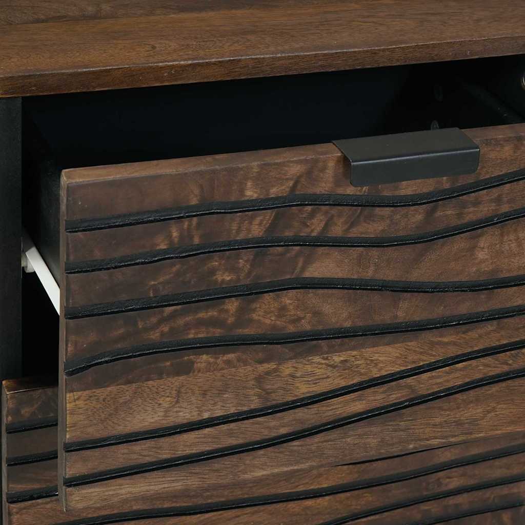 vidaXL Συρτάρι με συρτάρι Καφέ 40 x 33 x 75 εκ. Μασίφ ξύλο μάνγκο