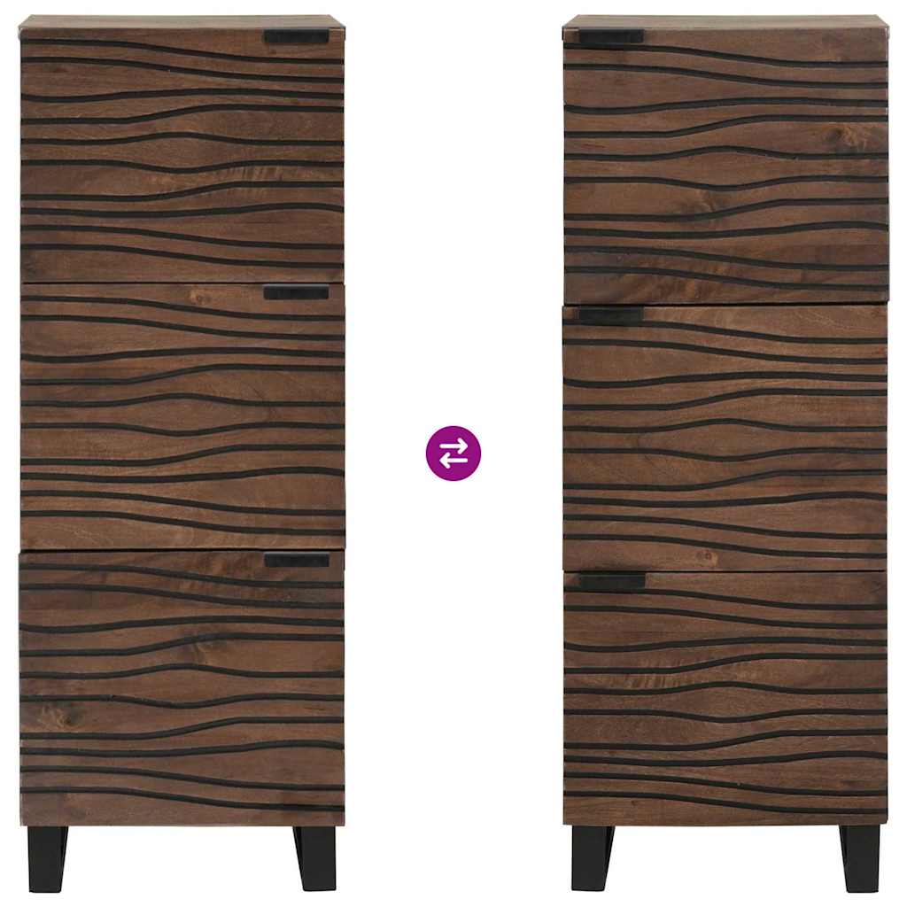 vidaXL Υψηλό Γραφείο Καφέ 40 x 33 x 110 εκ Μασίφ ξύλο μάνγκο