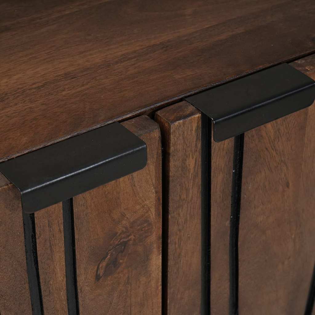 vidaXL Υψηλό Κεφαλάκι Καφέ 60 x 33 x 100 εκ. Μασίφ ξύλο μάνγκο