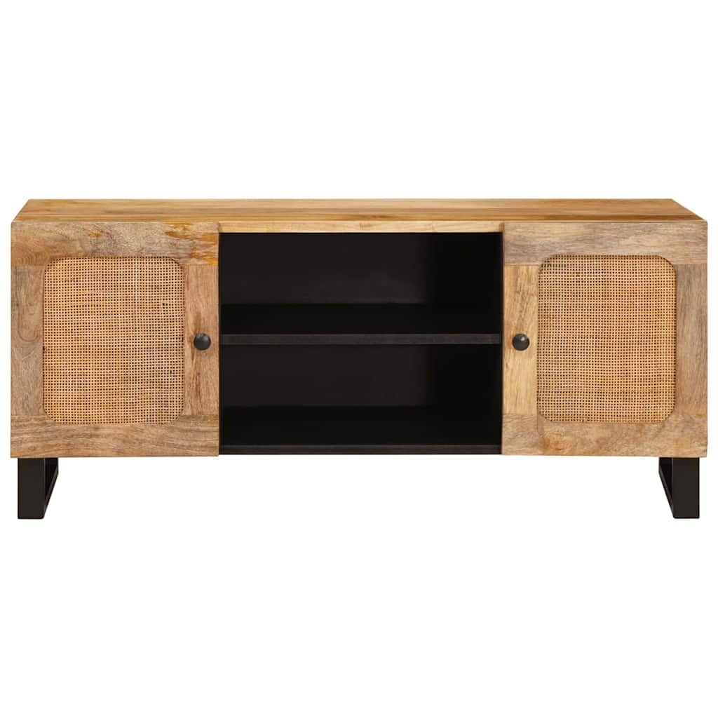vidaXL Ντουλάπι TV με ράφι Καφέ 105 x 33 x 46 εκ. Στερεό ξύλο μάνγκο