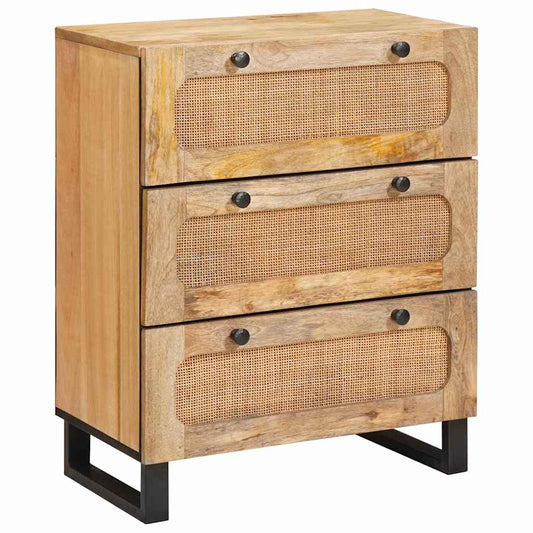 vidaXL Πλαϊνό γραφείο Καφέ 60 x 33 x 75 cm Στερεό ξύλο μάνγκο