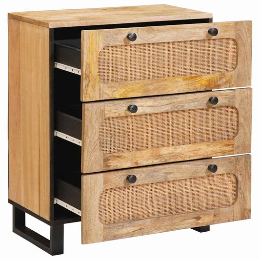 vidaXL Πλαϊνό γραφείο Καφέ 60 x 33 x 75 cm Στερεό ξύλο μάνγκο