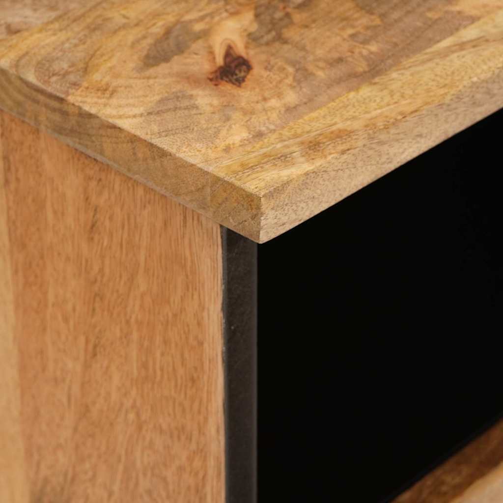 vidaXL Κομοδίνο με συρτάρι Φυσικό 40 x 33 x 46 εκ. Στερεό ξύλο μάνγκο