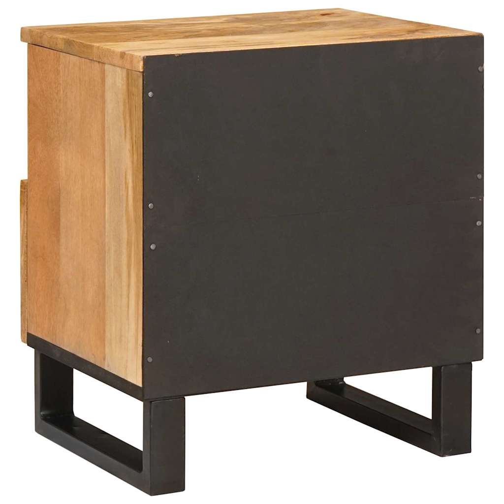 vidaXL Κομοδίνο με συρτάρι Φυσικό 40 x 33 x 46 εκ. Στερεό ξύλο μάνγκο