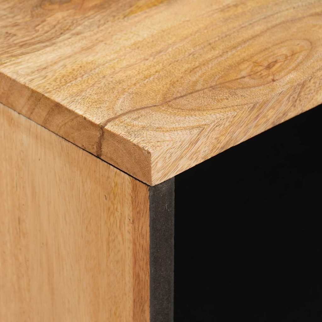 vidaXL Κομοδίνο με συρτάρι Φυσικό 50 x 33 x 62 εκ. Στερεό ξύλο μάνγκο