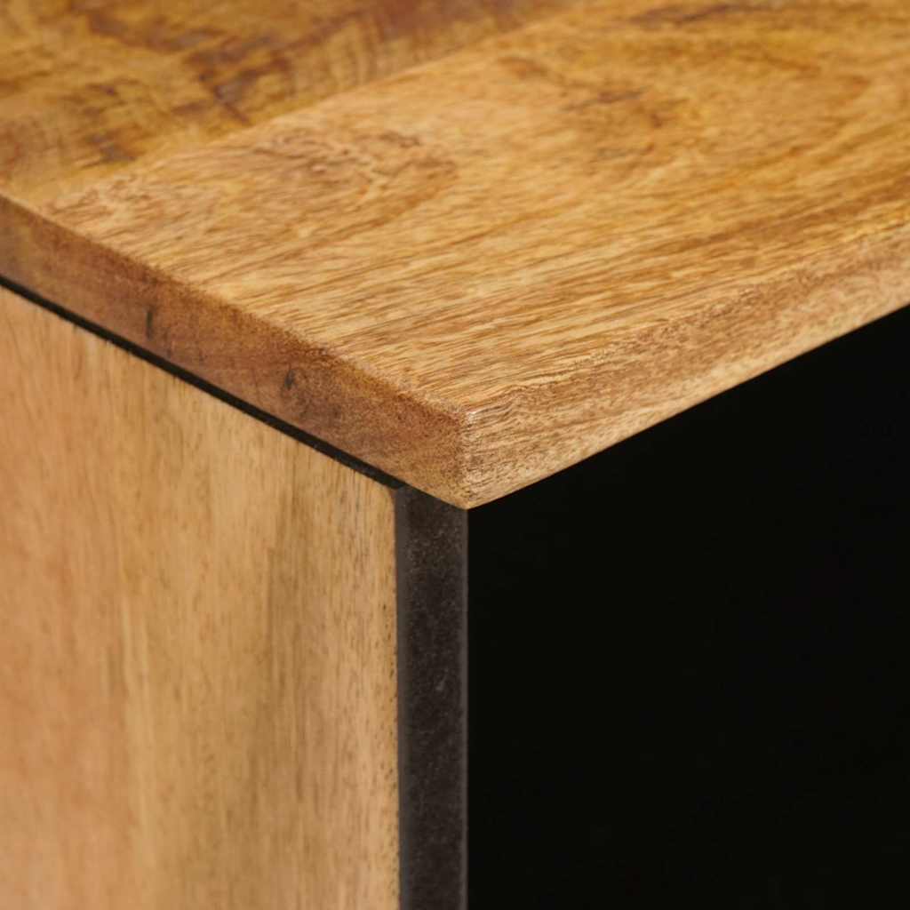 vidaXL Ντουλάπι TV με συρτάρι Καφέ 100 x 33 x 46 εκ Στερεό ξύλο μάνγκο