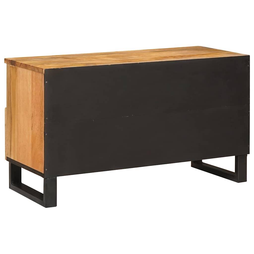 vidaXL Ντουλάπι TV με συρτάρι Καφέ 80 x 33 x 46 εκ Στερεό ξύλο μάνγκο