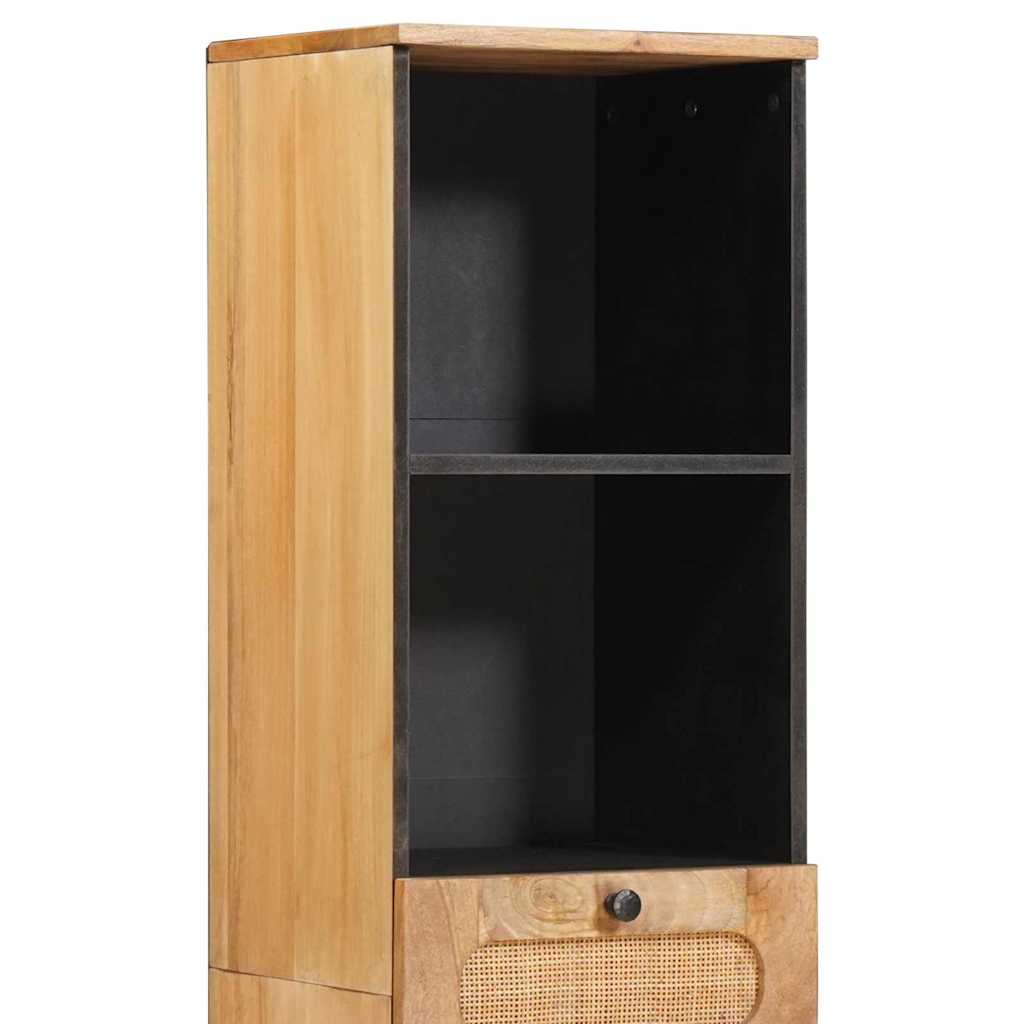 vidaXL Ντουλάπι Μπάνιου Καφέ 38 x 33 x 160 εκ. Στερεό ξύλο μάνγκο