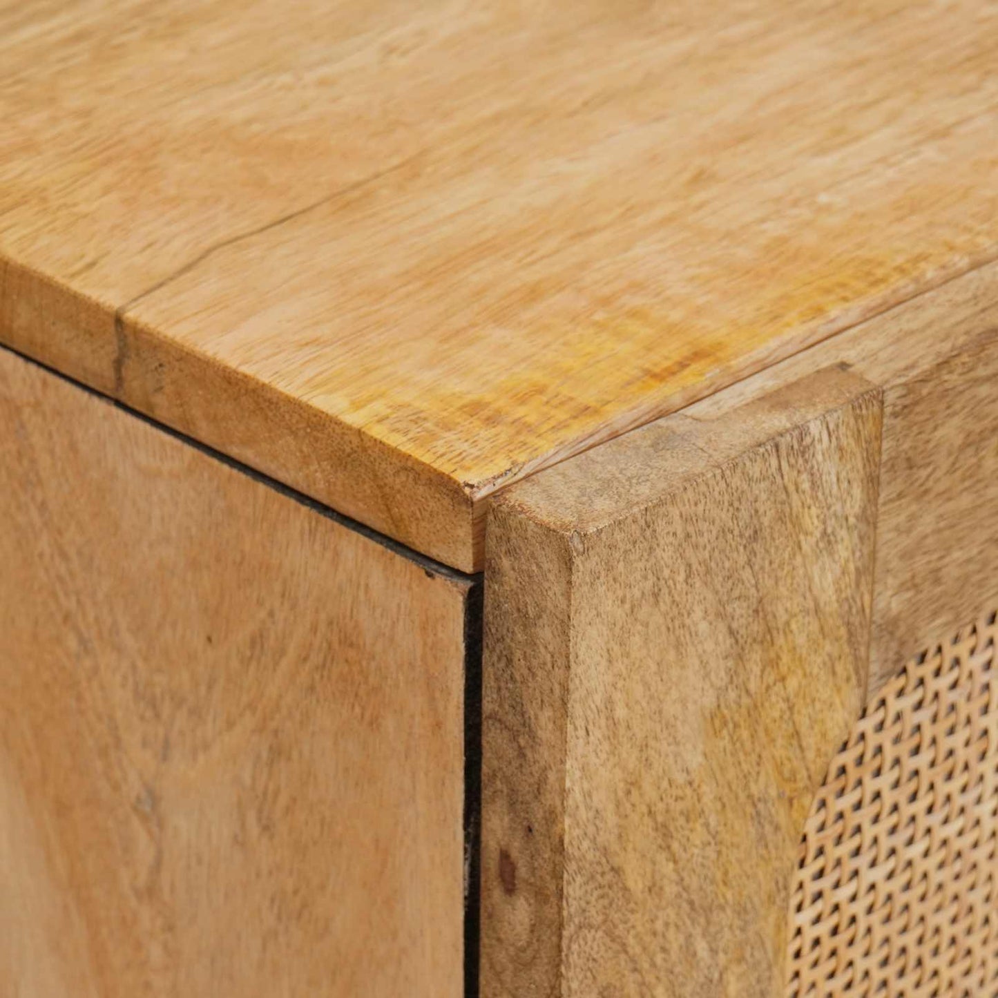 vidaXL Highboard με συρτάρι Καφέ 40 x 33 x 110 εκ Στερεό ξύλο μάνγκο