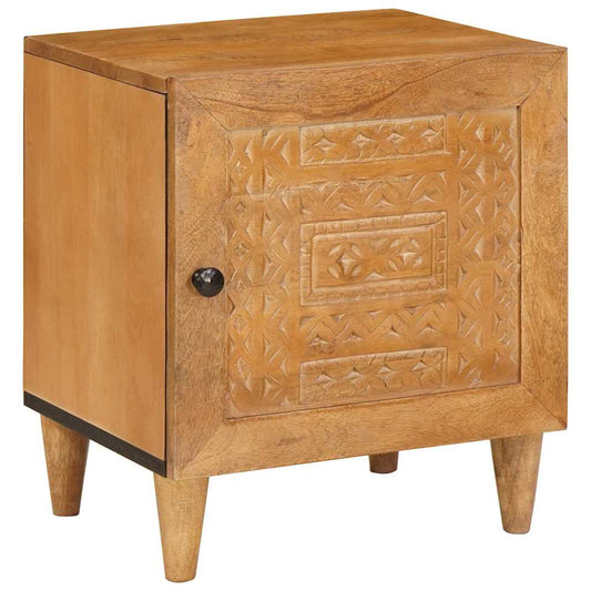 vidaXL Κομοδίνο 2 τμχ. Ανοιχτό καφέ 80 x 50 x 40 cm Επεξεργασμένο Ξύλο