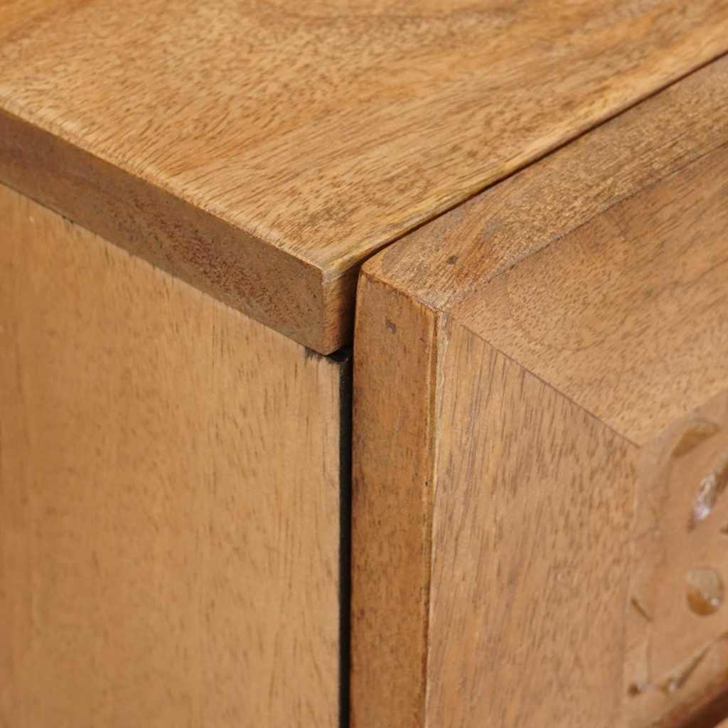 vidaXL Κομοδίνο 2 τμχ. Ανοιχτό καφέ 40 x 33 x 46 εκ.