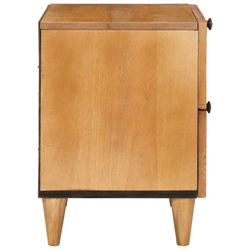 vidaXL Κομοδίνο 2 τμχ. Ανοιχτό καφέ 40 x 33 x 46 εκ.