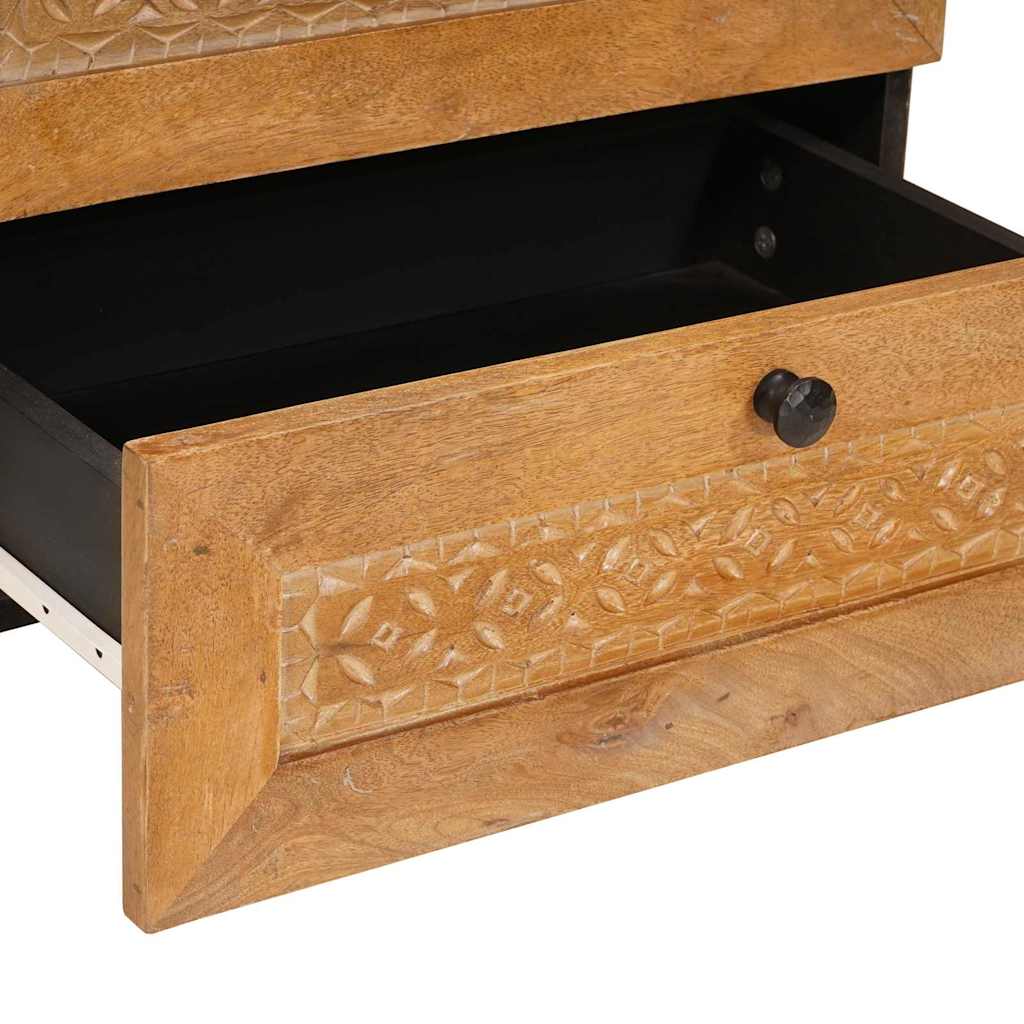 vidaXL Κομοδίνο Ανοιχτό καφέ 50 x 33 x 62 εκ. Μασίφ ξύλο ακακίας