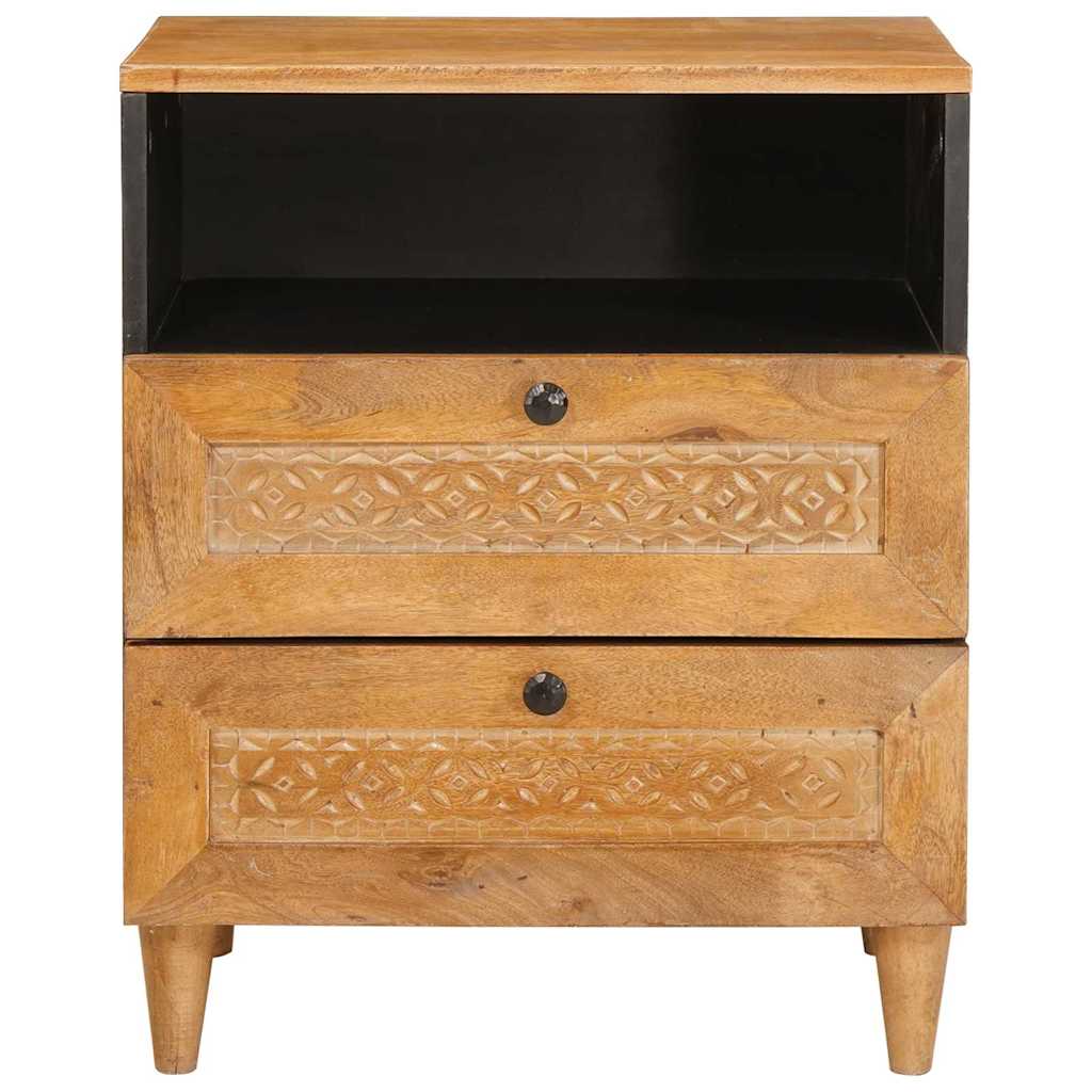 vidaXL Κομοδίνο Ανοιχτό καφέ 50 x 33 x 62 εκ. Μασίφ ξύλο ακακίας