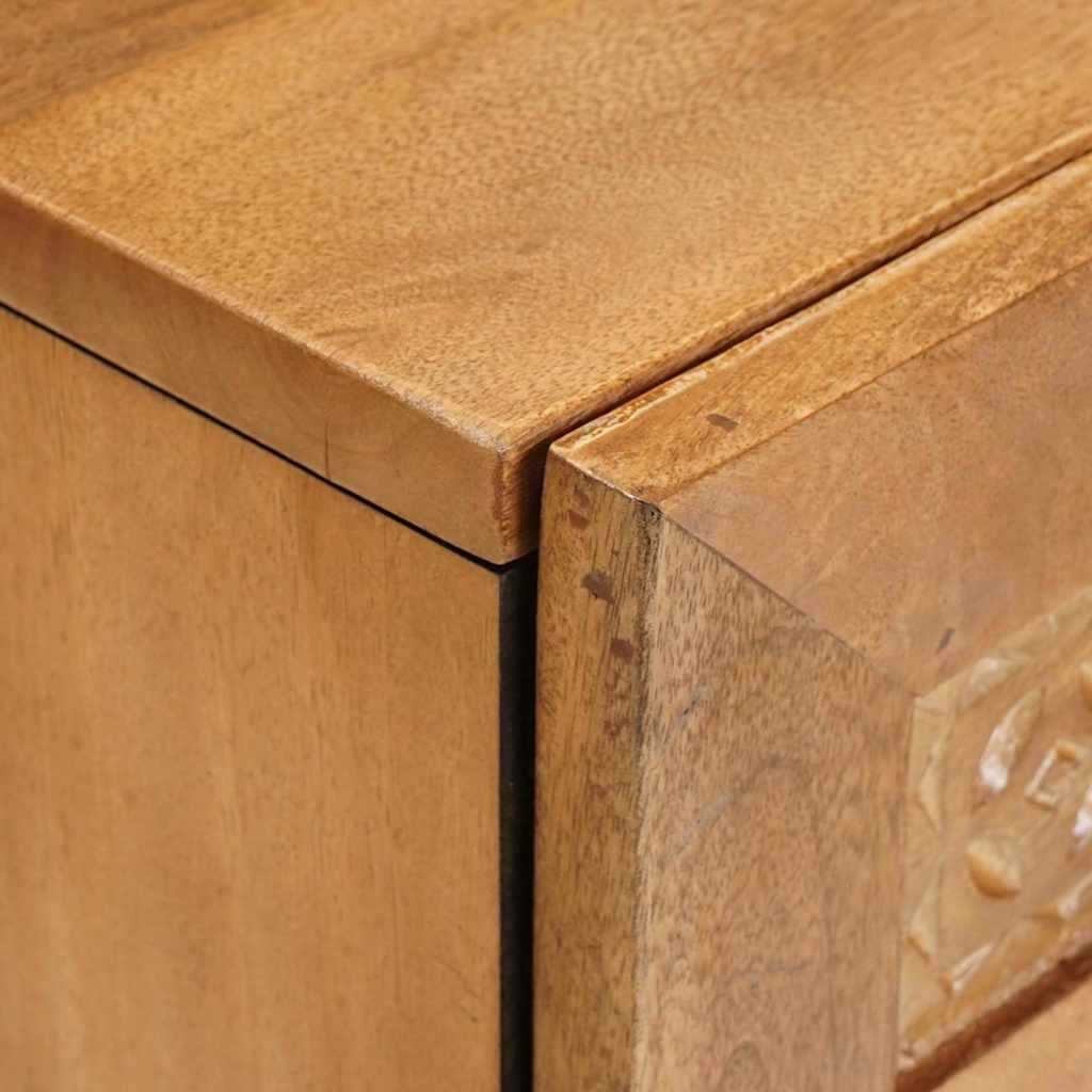 vidaXL Κομοδίνο Ανοιχτό καφέ 50 x 33 x 60 εκ Μασίφ ξύλο ακακίας