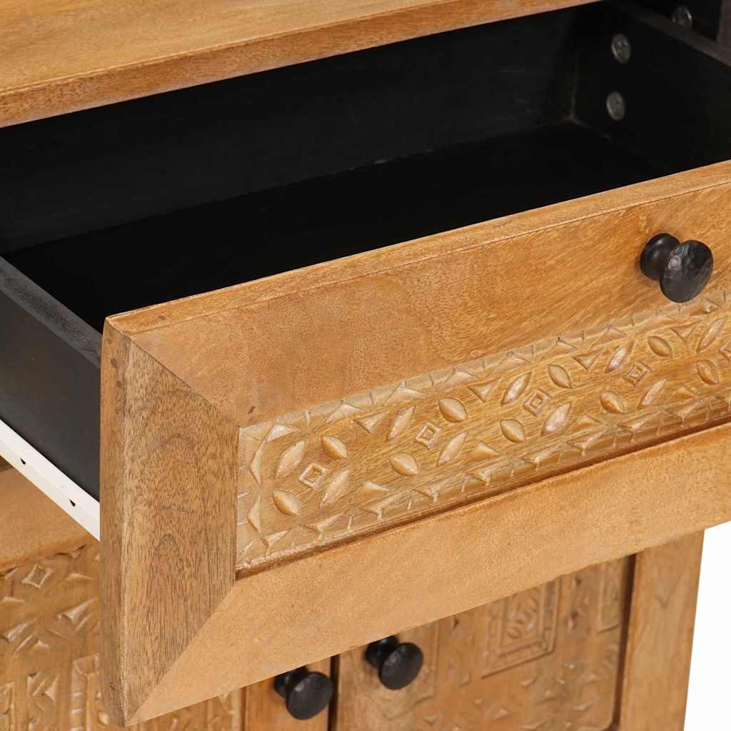 vidaXL Κομοδίνο Ανοιχτό καφέ 50 x 33 x 60 εκ Μασίφ ξύλο ακακίας