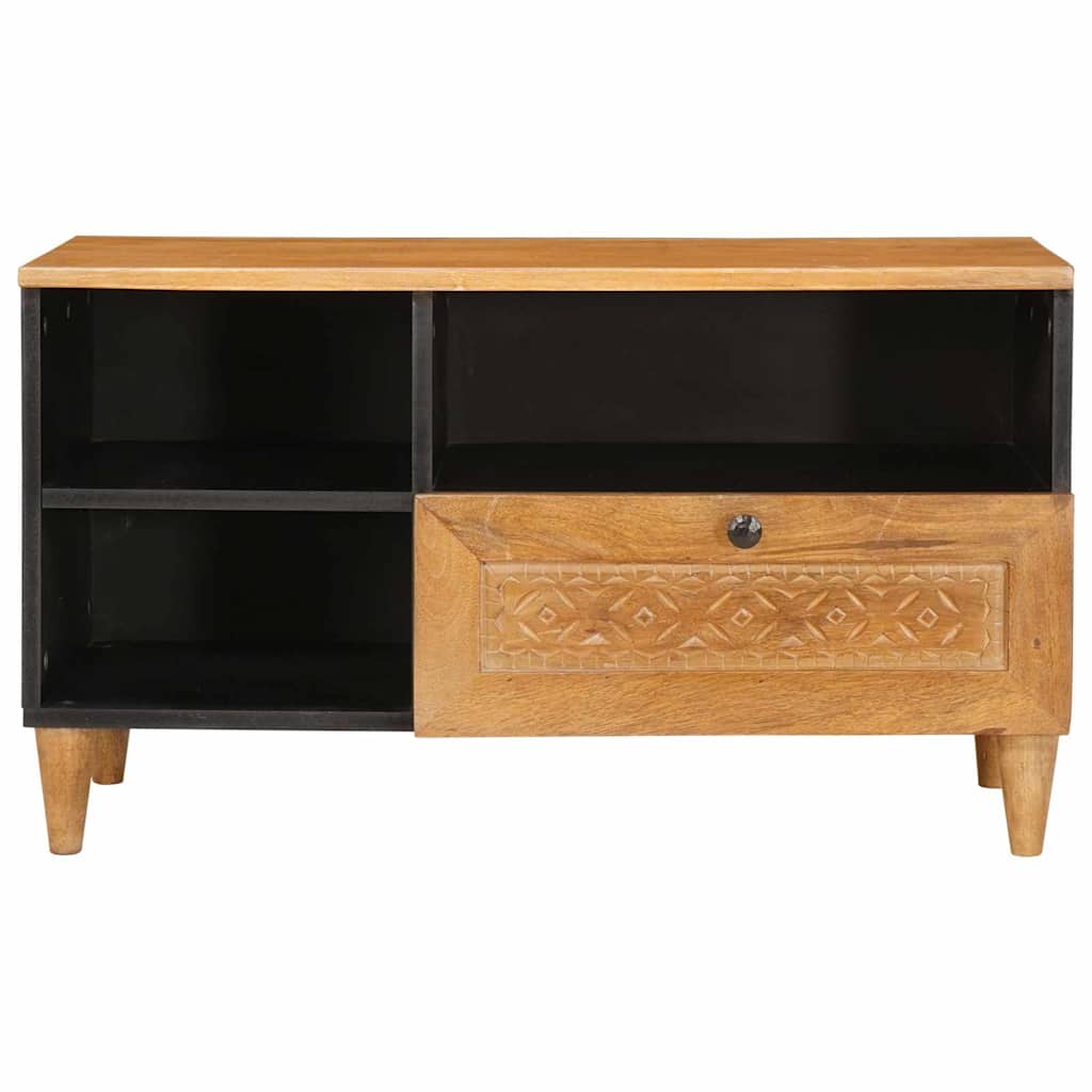 vidaXL Ντουλάπι TV με συρτάρι 80 x 33 x 46 εκ Στερεό ξύλο μάνγκο