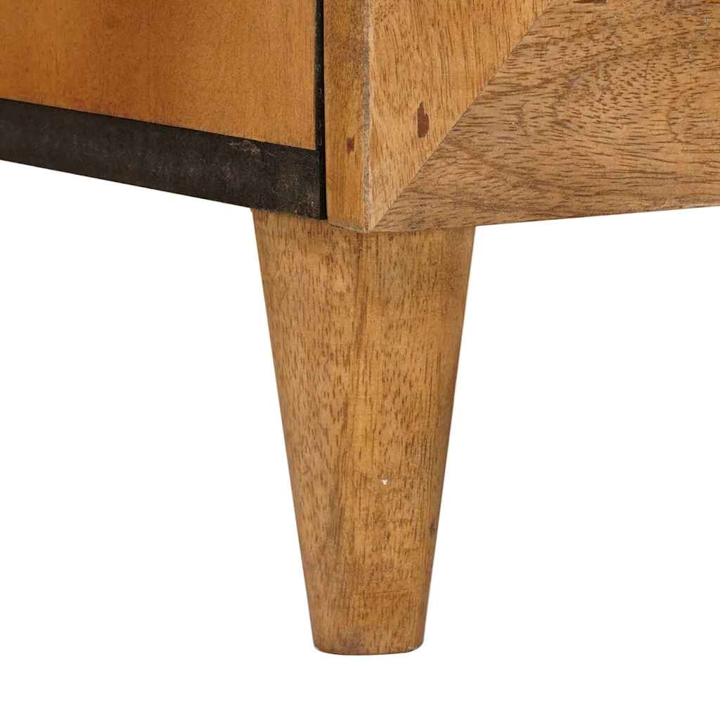 vidaXL Πλαϊνό γραφείο με συρτάρι Ανοιχτό καφέ 33.5 x 40 x 75 εκ