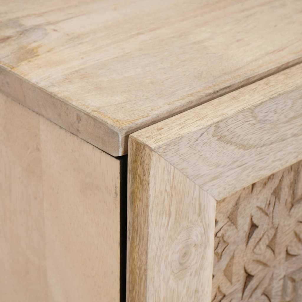 vidaXL Κομοδίνο Λευκό 80 x 50 x 40 cm Επεξεργασμένο Ξύλο