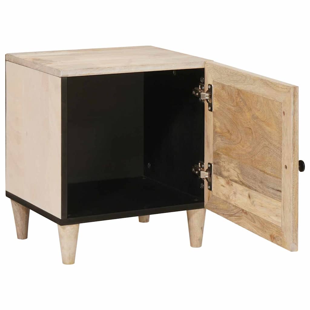 vidaXL Κομοδίνο Λευκό 80 x 50 x 40 cm Επεξεργασμένο Ξύλο