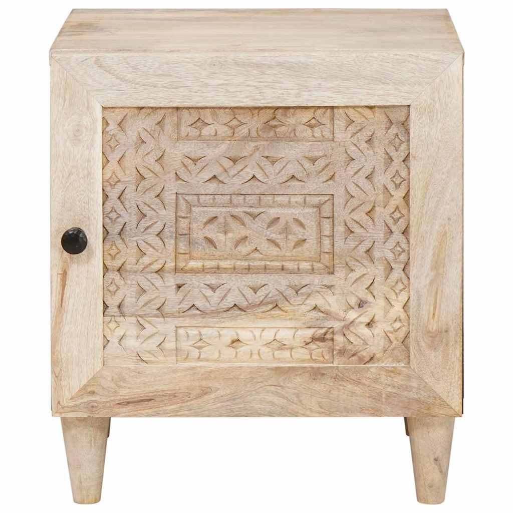 vidaXL Κομοδίνο Λευκό 80 x 50 x 40 cm Επεξεργασμένο Ξύλο