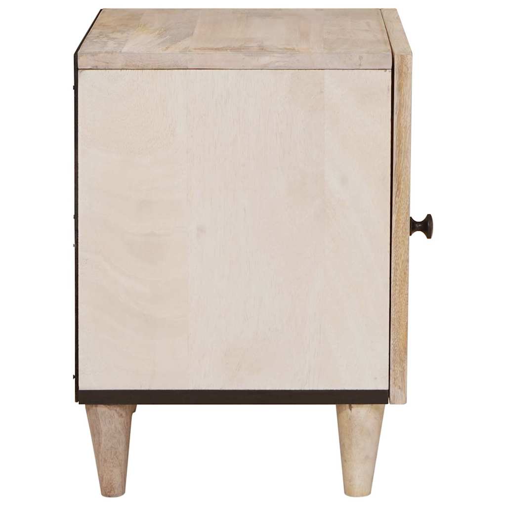 vidaXL Κομοδίνο Λευκό 80 x 50 x 40 cm Επεξεργασμένο Ξύλο