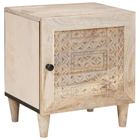 vidaXL Κομοδίνο 2 τμχ. Λευκό 80 x 50 x 40 cm Επεξεργασμένο Ξύλο