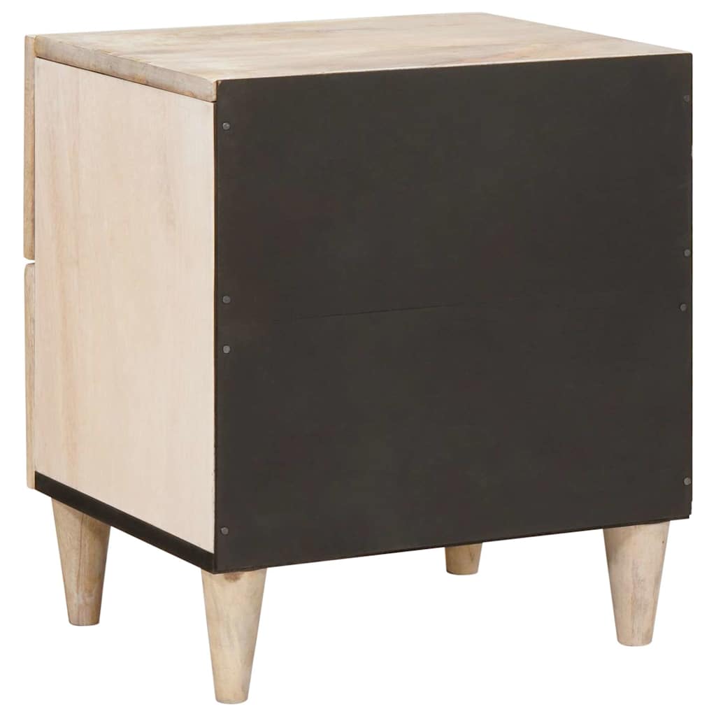 vidaXL Κομοδίνο Λευκό 40 x 33 x 46 εκ. Επεξεργασμένο Ξύλο