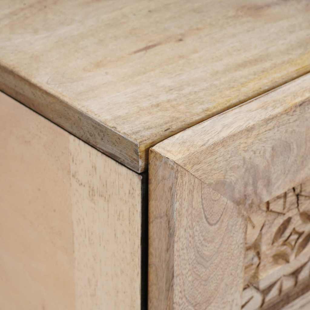 vidaXL Κομοδίνο 2 τμχ. Λευκό 40 x 33 x 46 εκ. Επεξεργασμένο Ξύλο