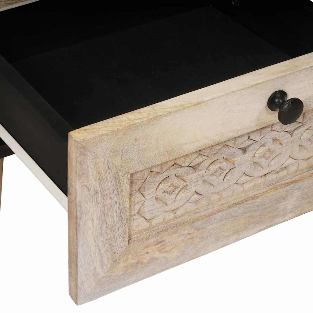 vidaXL Κομοδίνο 2 τμχ. Λευκό 40 x 33 x 46 εκ. Επεξεργασμένο Ξύλο