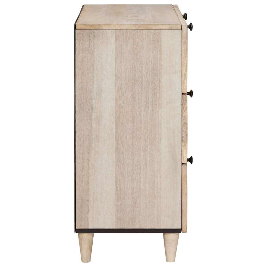 vidaXL Πλαϊνό γραφείο Λευκό 60 x 33 x 75 cm Μασίφ ξύλο μάνγκο