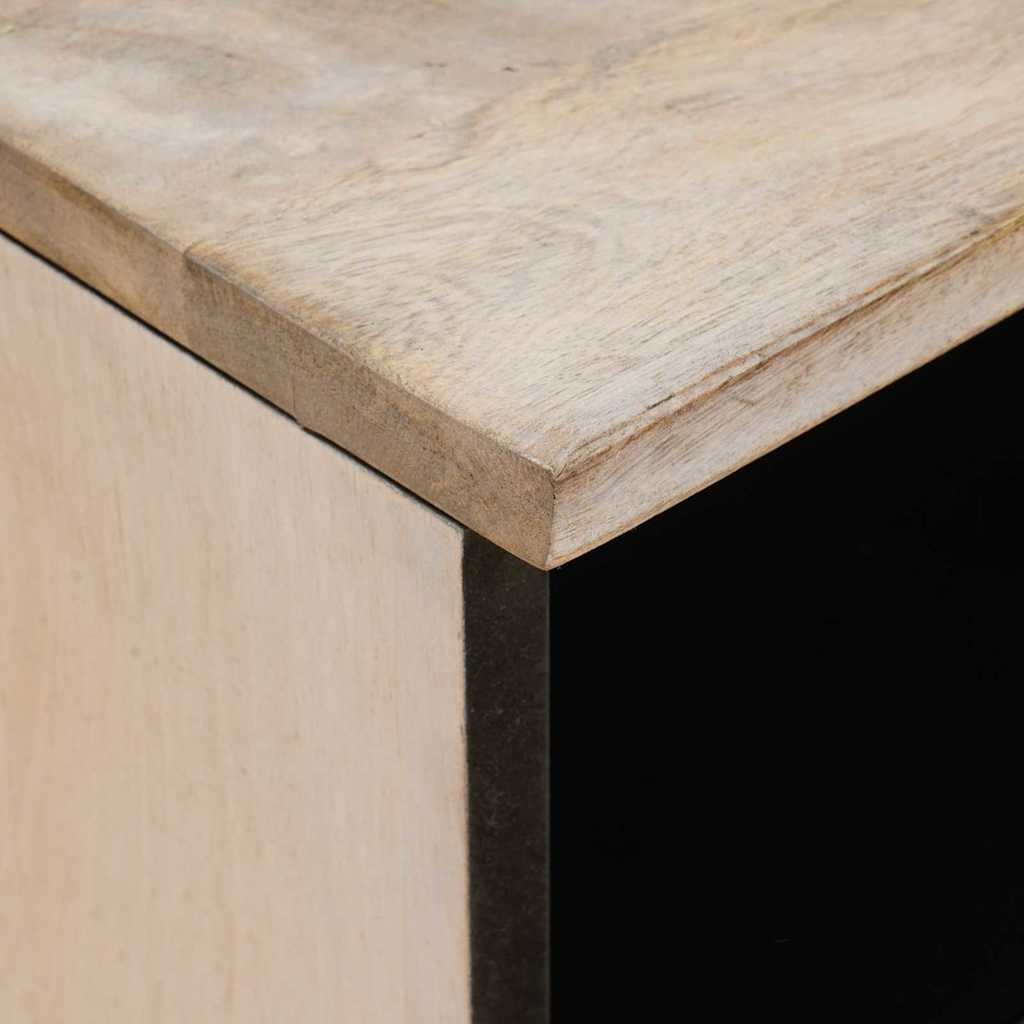 vidaXL Κομοδίνο με συρτάρι Μπεζ 40 x 33 x 46 εκ. Μασίφ ξύλο ακακίας