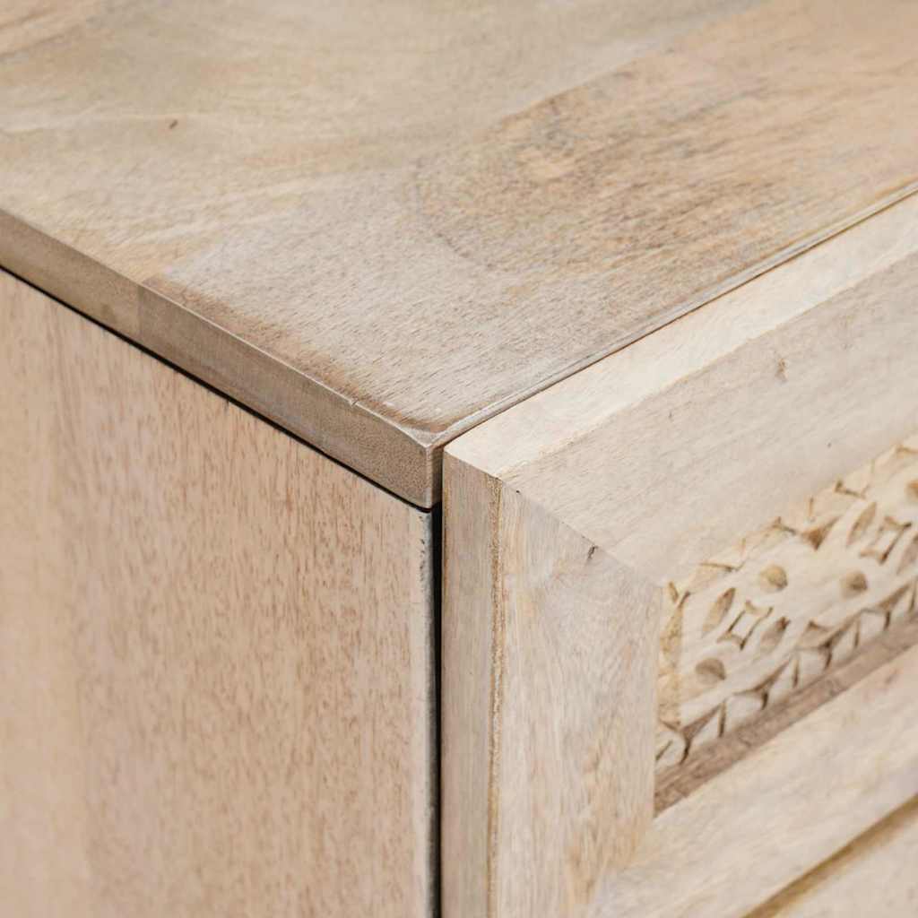 vidaXL Κομοδίνο Λευκό 50 x 33 x 60 εκ Επεξεργασμένο Ξύλο