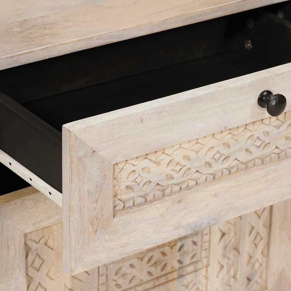 vidaXL Κομοδίνο Λευκό 50 x 33 x 60 εκ Επεξεργασμένο Ξύλο