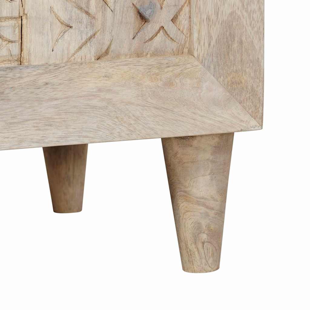 vidaXL Κομοδίνο Λευκό 50 x 33 x 60 εκ Επεξεργασμένο Ξύλο