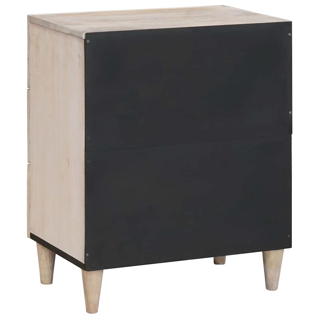vidaXL Κομοδίνο Λευκό 50 x 33 x 62 εκ. Επεξεργασμένο Ξύλο