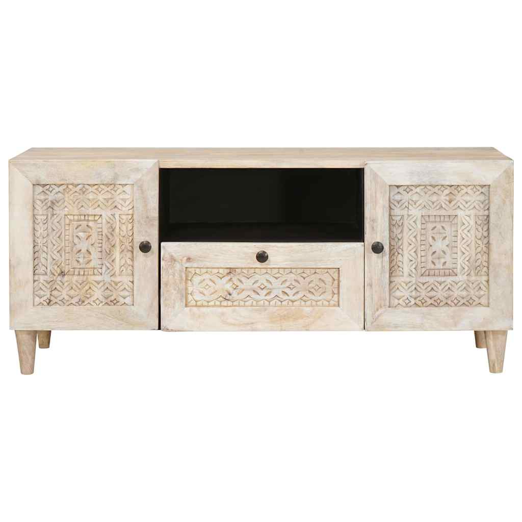 vidaXL Μονάδες TV με ράφι Λευκό 105 x 33 x 46 εκ. Επεξεργασμένο ξύλο