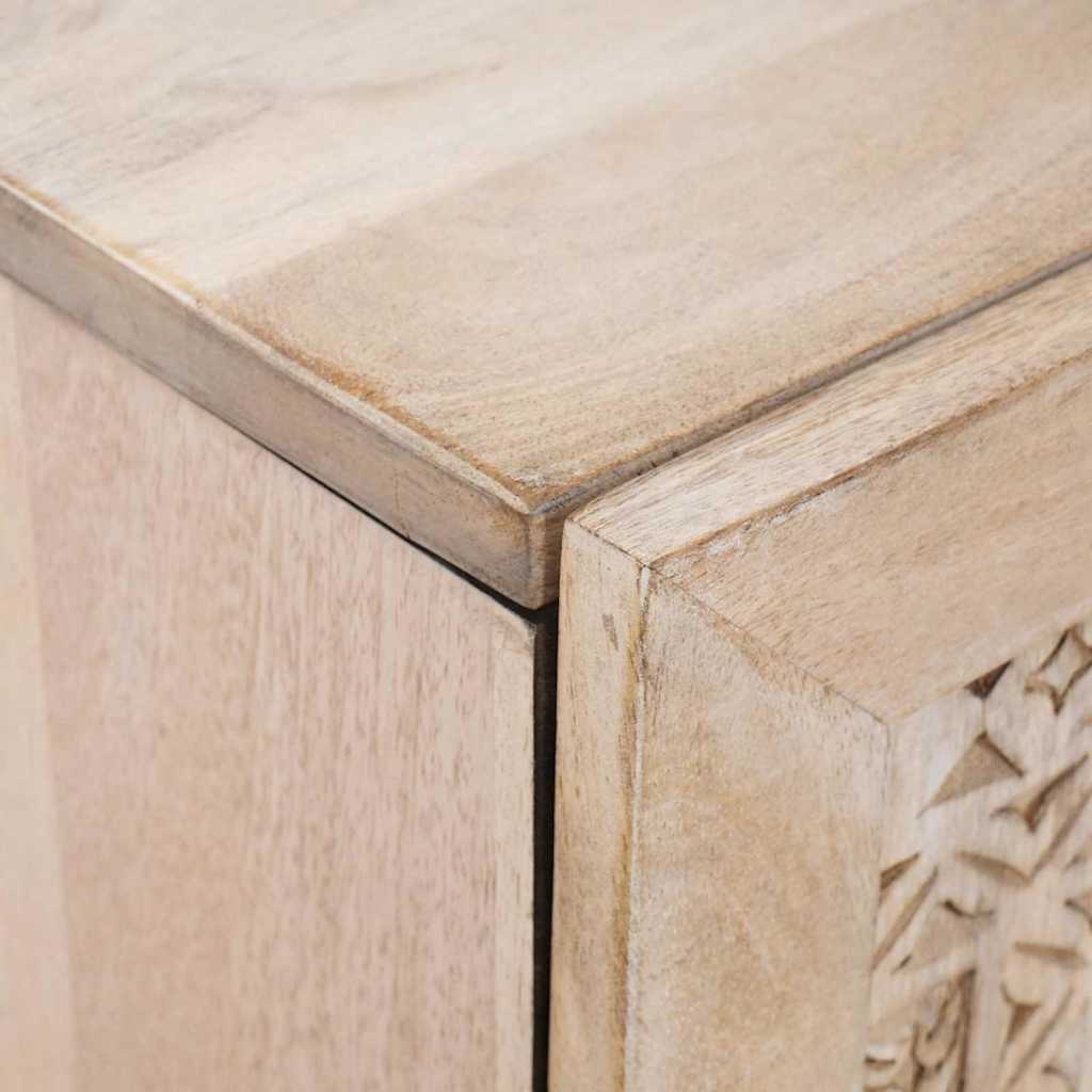 vidaXL Πλαϊνό γραφείο Λευκό 33.5 x 60 x 75 εκ