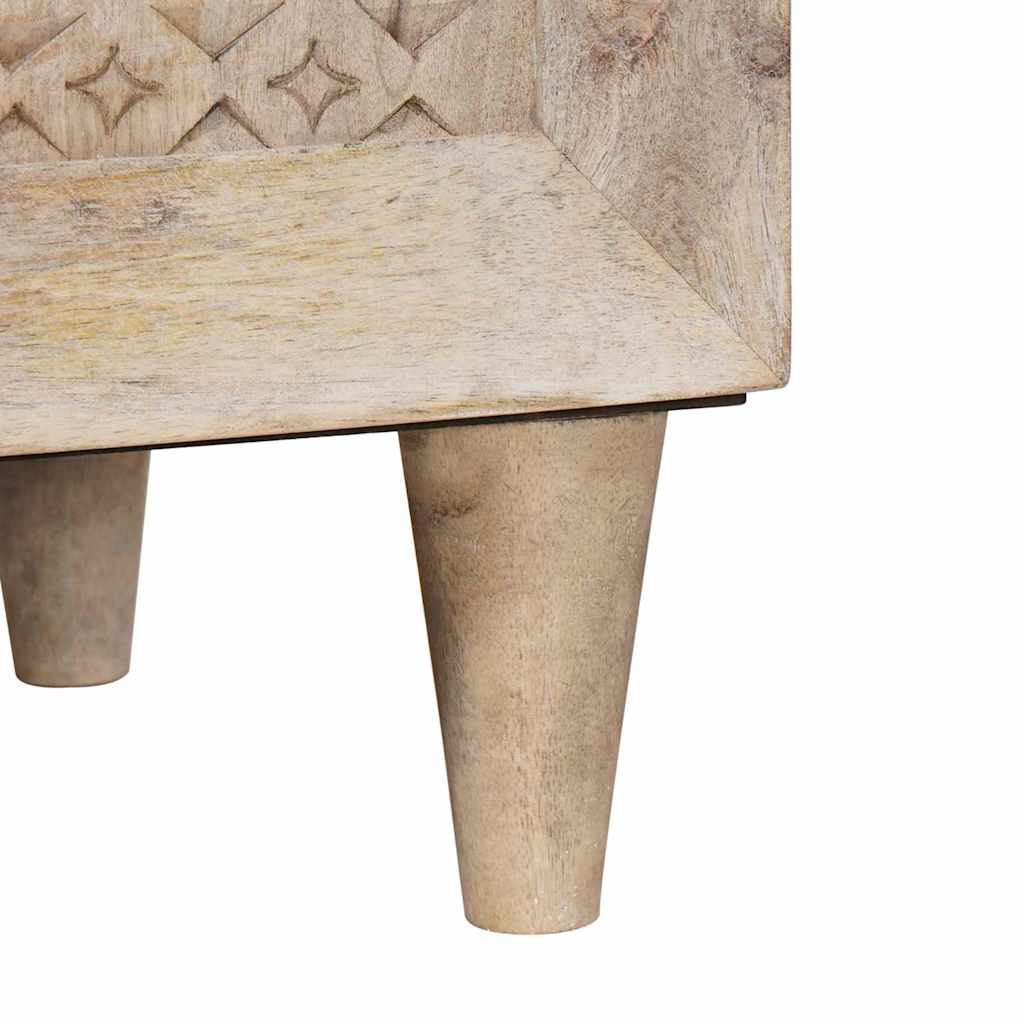 vidaXL Πλαϊνό γραφείο Λευκό 33.5 x 60 x 75 εκ