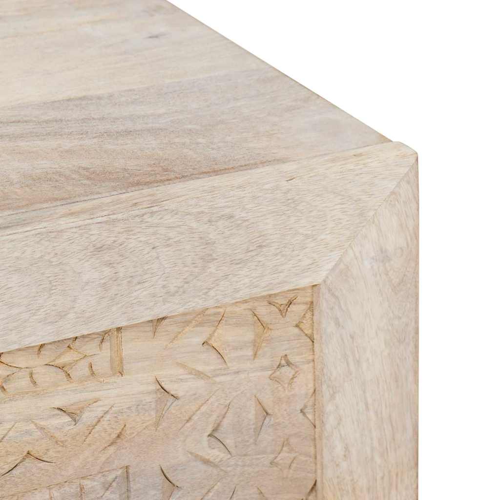 vidaXL Πλαϊνό γραφείο Λευκό 33.5 x 80 x 75 εκ