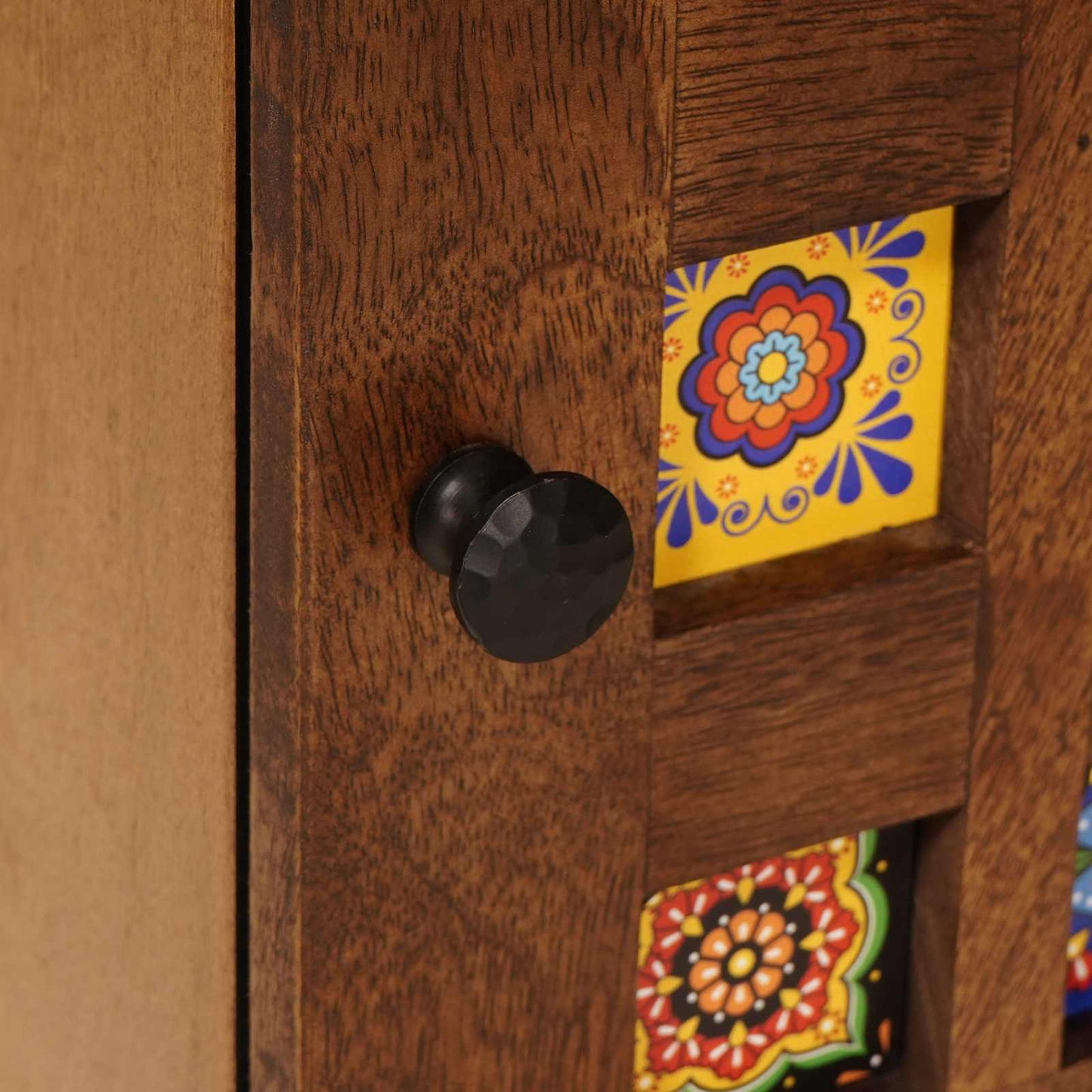 vidaXL Κομοδίνο Καφέ 40 x 33,5 x 46 εκ Στερεό ξύλο μάνγκο