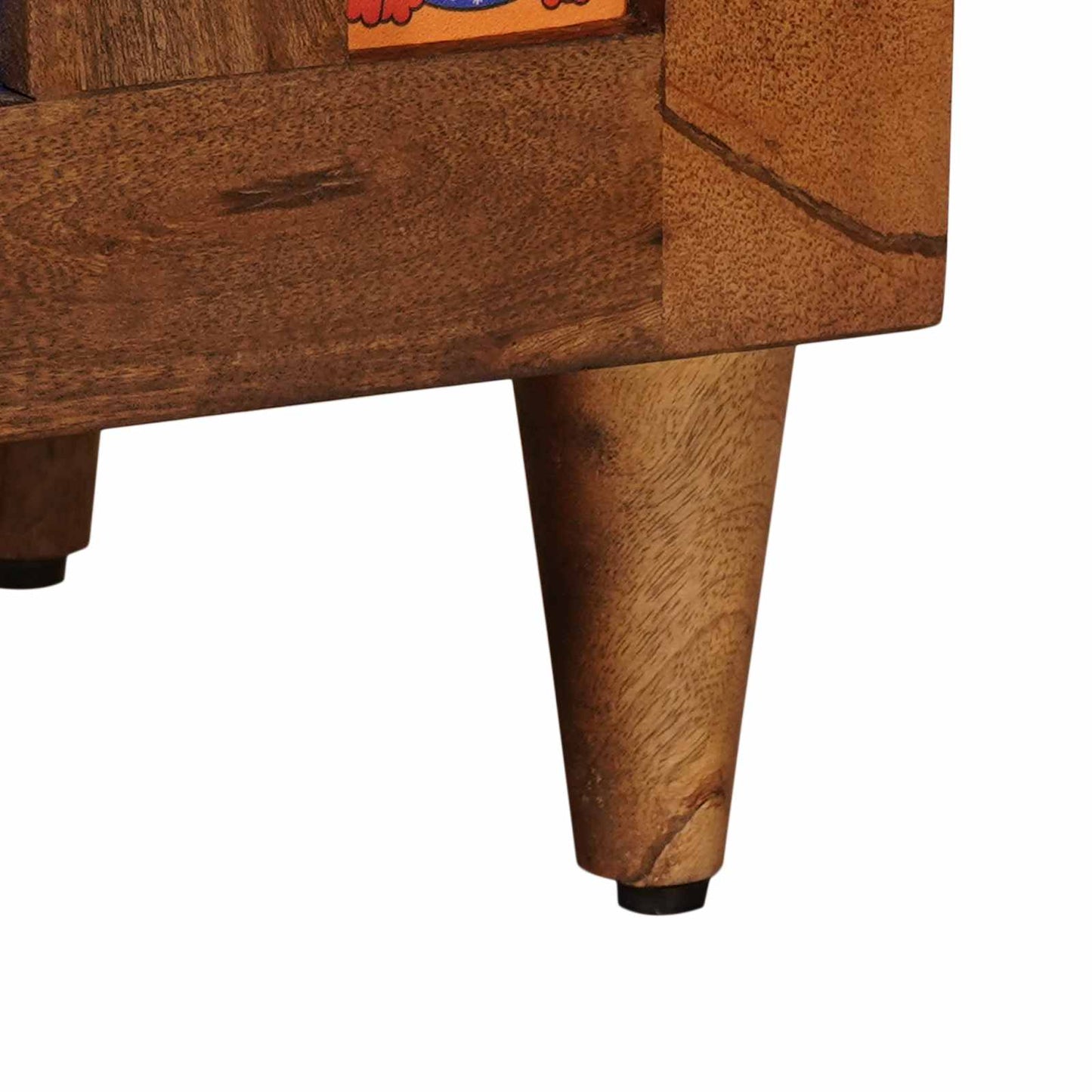 vidaXL Κομοδίνο με συρτάρι Καφέ 50 x 33 x 60 εκ Στερεό ξύλο μάνγκο